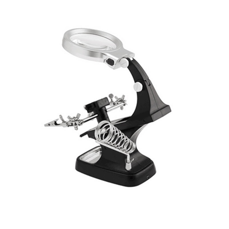 Chuguan USB interface 10 LED lights with auxiliary clip desktop high-power electronic circuit board repair magnifying glass