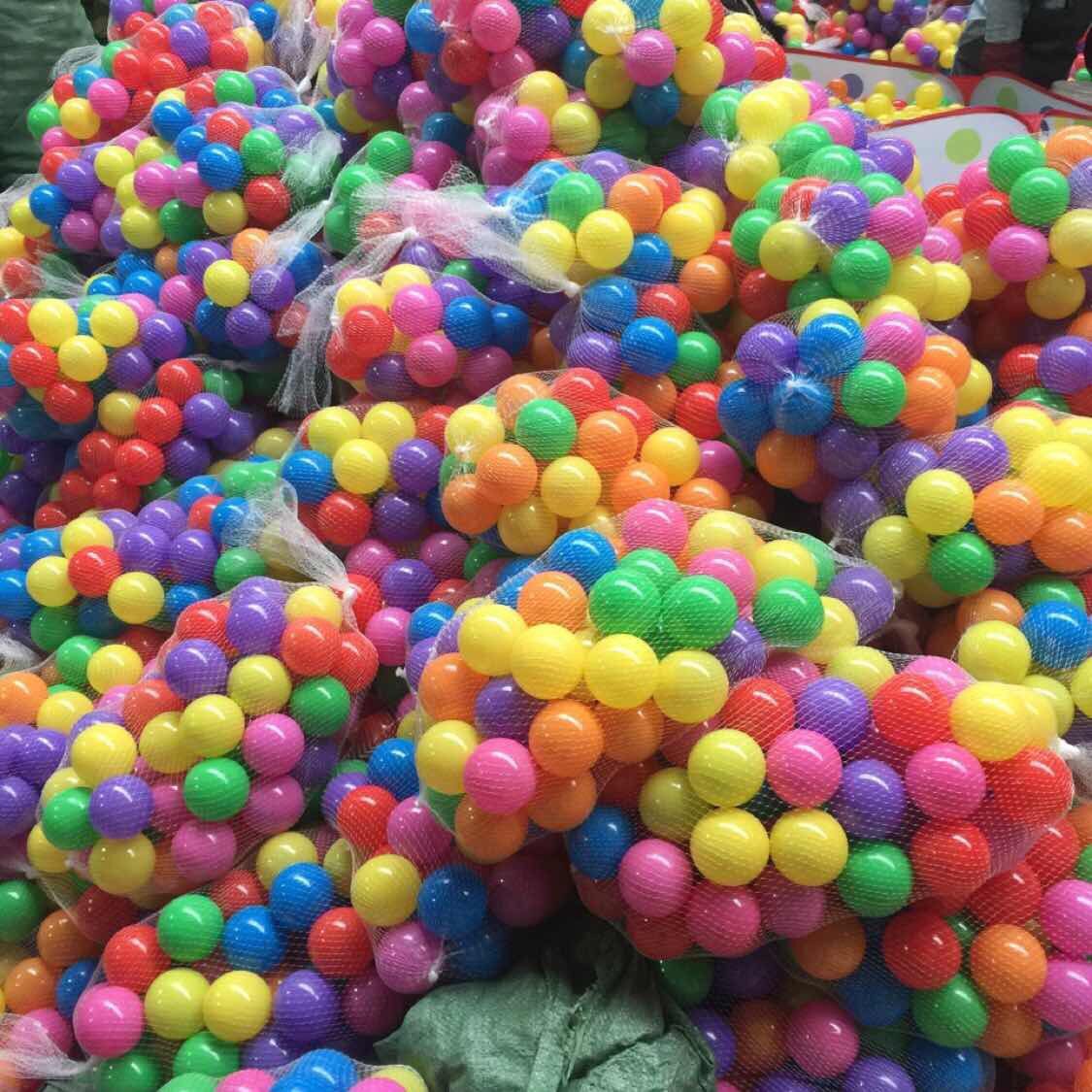 Net bag 50/100/200 plastic ball wave ball ocean ball environmental protection factory direct wholesale thick cross-border