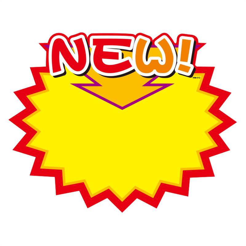Small English explosive stickers commodity price tag price tag supermarket fruit promotion card price advertising paper small
