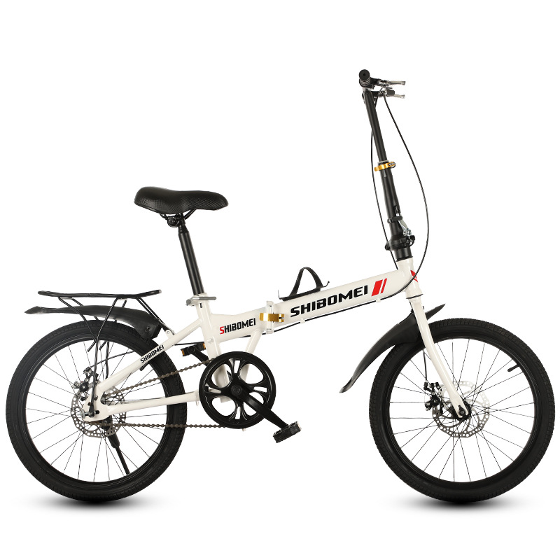Manufacturer folding bicycle 20-inch adult student disc brake variable speed single speed portable lightweight adult men and women 16 bicycles