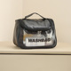 Semicircle wash bag Black