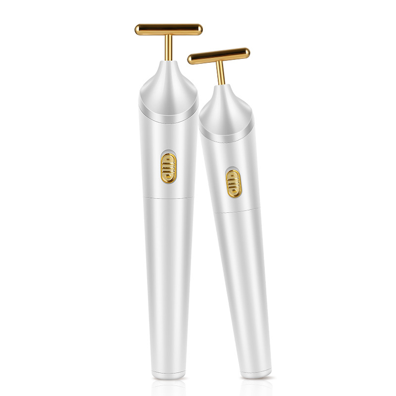 Golden Rice Face Massager Face Shoulder Beauty Instrument Charging Beauty Stick Vibrating Eye Face Massager KD9060