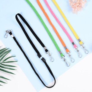 Work permit lanyard card holder halter polyester heat transfer printing hanging strap metal lobster buckle mobile phone lanyard mask lanyard