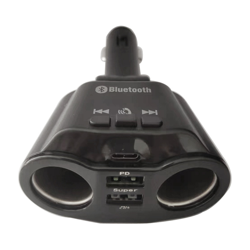 120w車載超急速充電ダブルusb + pdツインbluetooth車載携帯電話充電器自動車シガレット充電器車充電器|undefined
