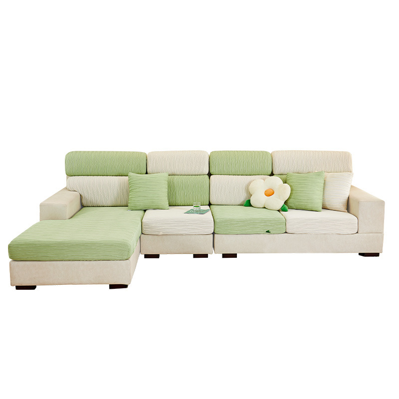 Cool feeling ice silk elastic sofa cover all-inclusive universal cover new 2024 summer sofa cushion summer cover cloth hat
