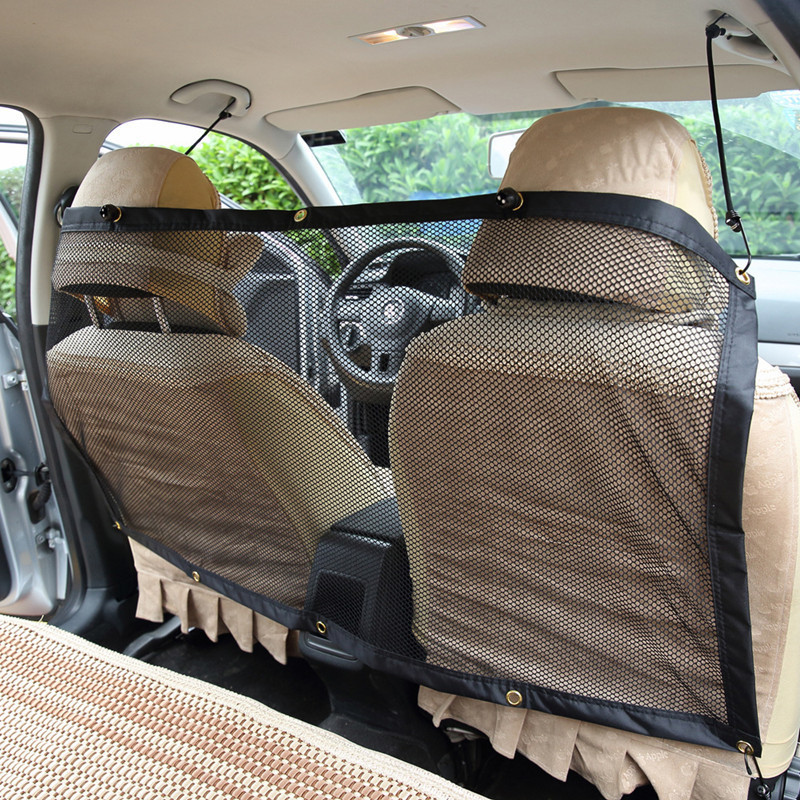 Amazon USA Station Hot Selling Car Pet Isolation Net Car Pet Barrier Net Rear Seat Dog Obstacle Safety Net