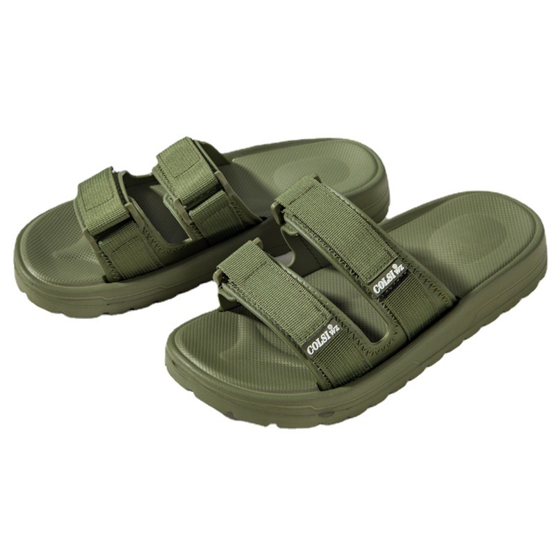Summer men's slip-toe slippers on the excrement feeling men's slippers summer wholesale home shoes thick-soled fashion outerwear sandals
