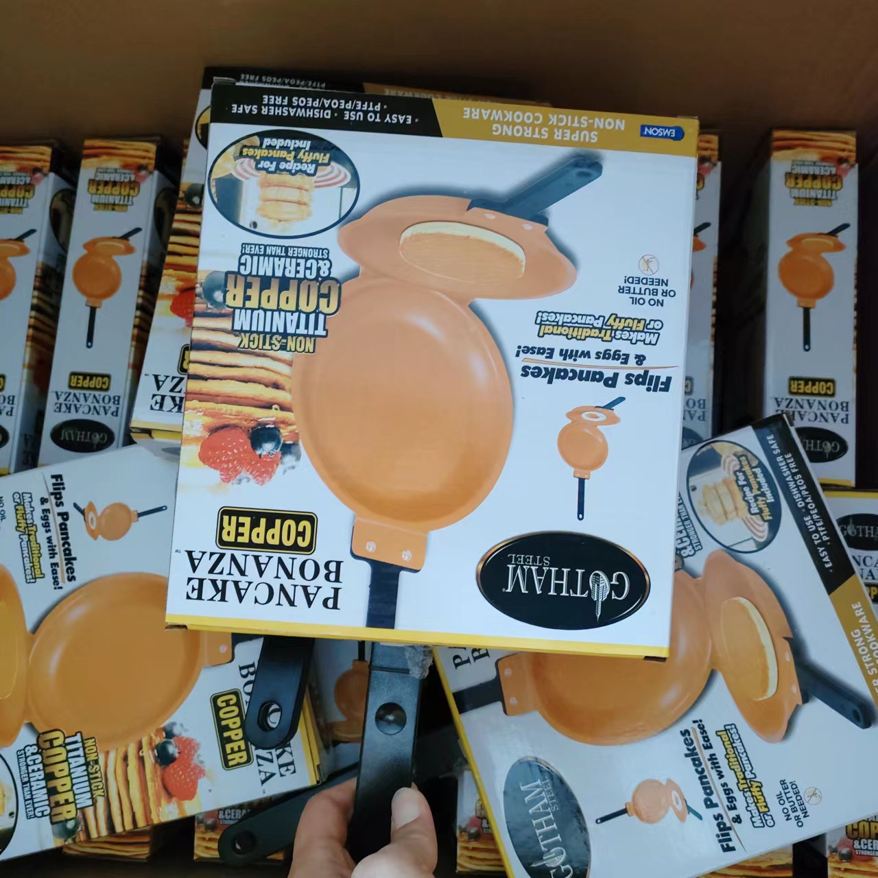 Cross-border Amazon Cake Pan Mexican Folding Pan Non-stick Frying Pan Double-sided Pan Breakfast Folding Frying Pan