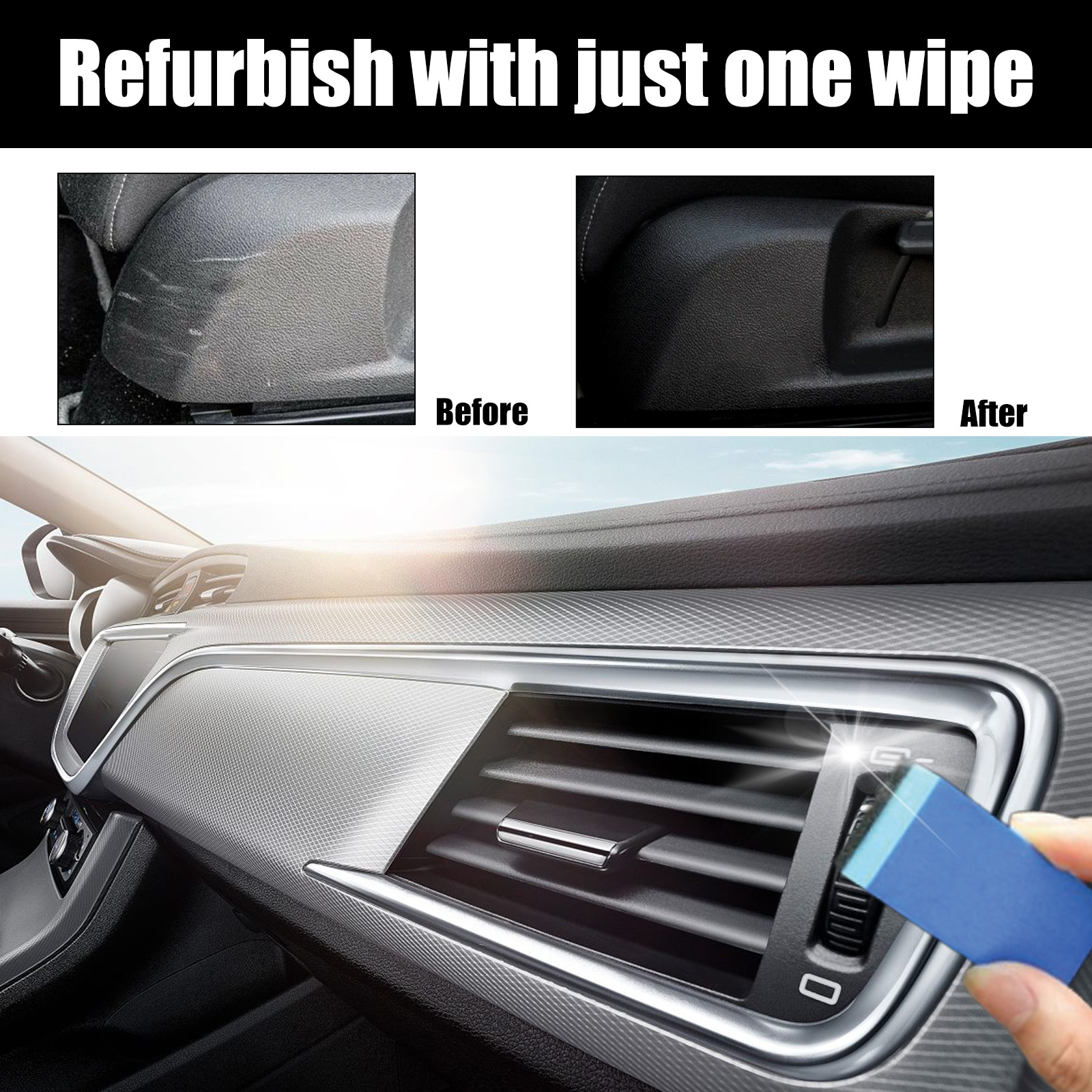 Rayhong plastic refurbished coating car interior cleaning dustproof polishing maintenance dashboard seat coating