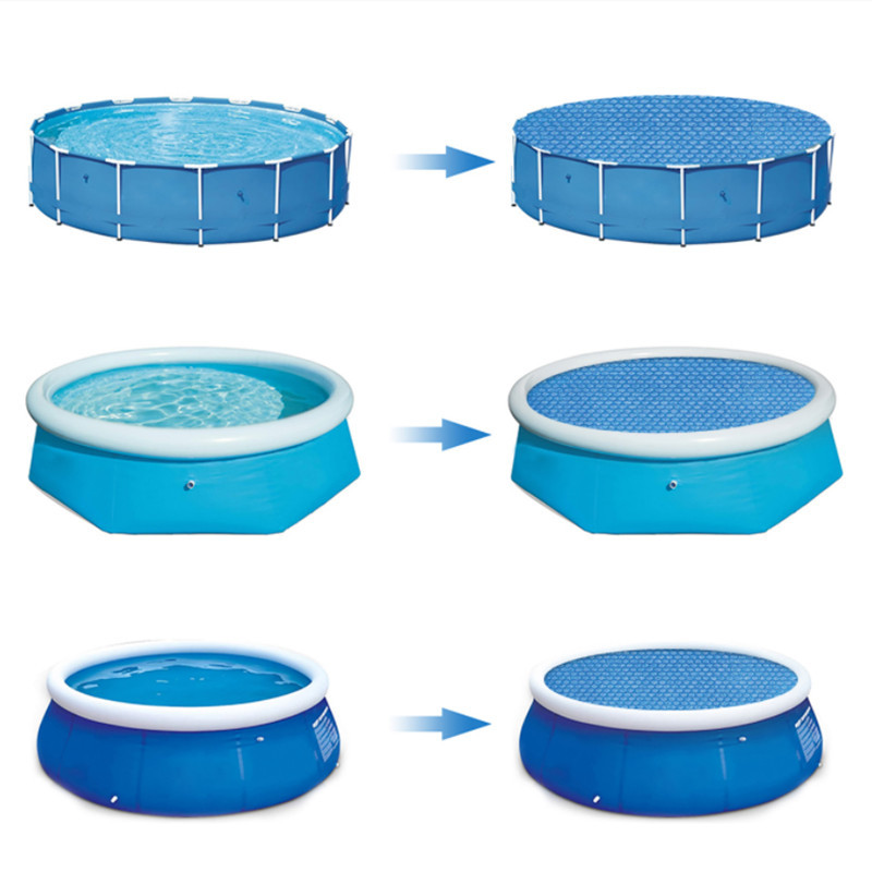 Swimming pool cover cloth PE bubble cover outdoor swimming pool heat preservation film dustproof heat insulation square round cover cloth for wholesale