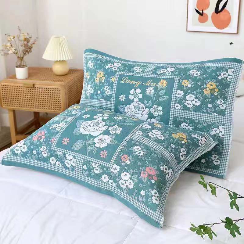 Gauze Cotton Pillow Towel Thickened Adult Household Dirt-resistant Pillow Headband Student Comfortable Breathable Pillow Towel Wholesale