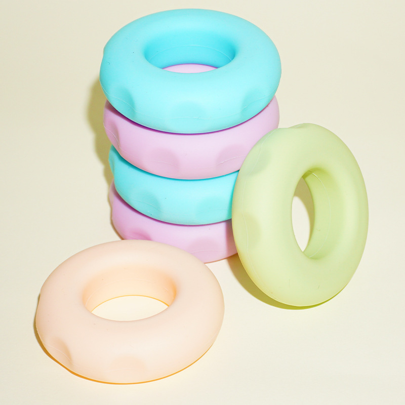 Silicone grip professional sports hand rehabilitation training device strength trainer grip ring outdoor fitness children grip strength