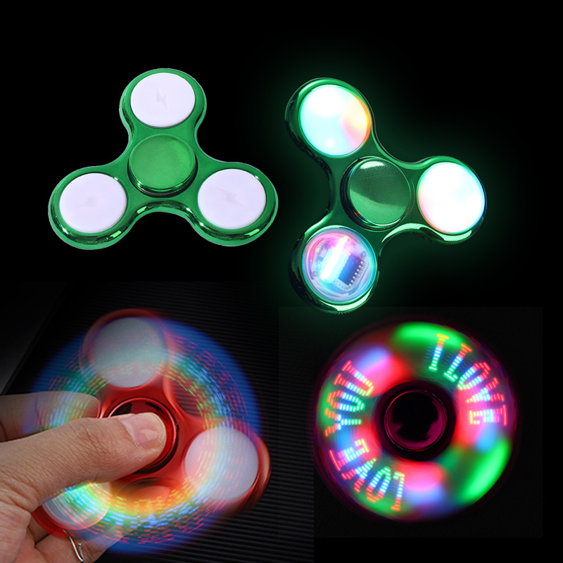 Set up a good supply gyro fingertip with light 18 variable LED luminous crystal children's fingertip gyro toys wholesale