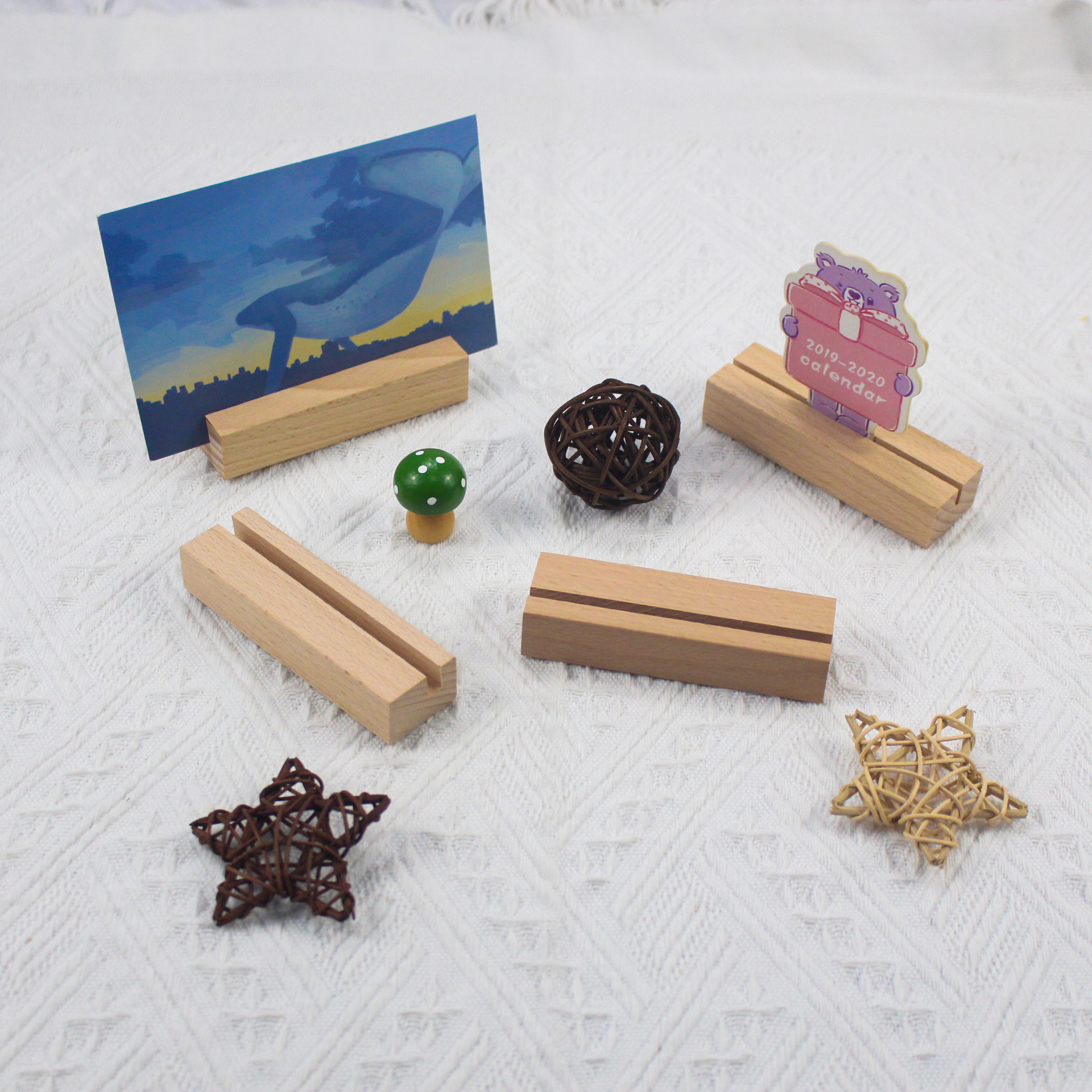 Solid Wood label rack promotional price tag dessert price stand pop bread cake baking price tag holder