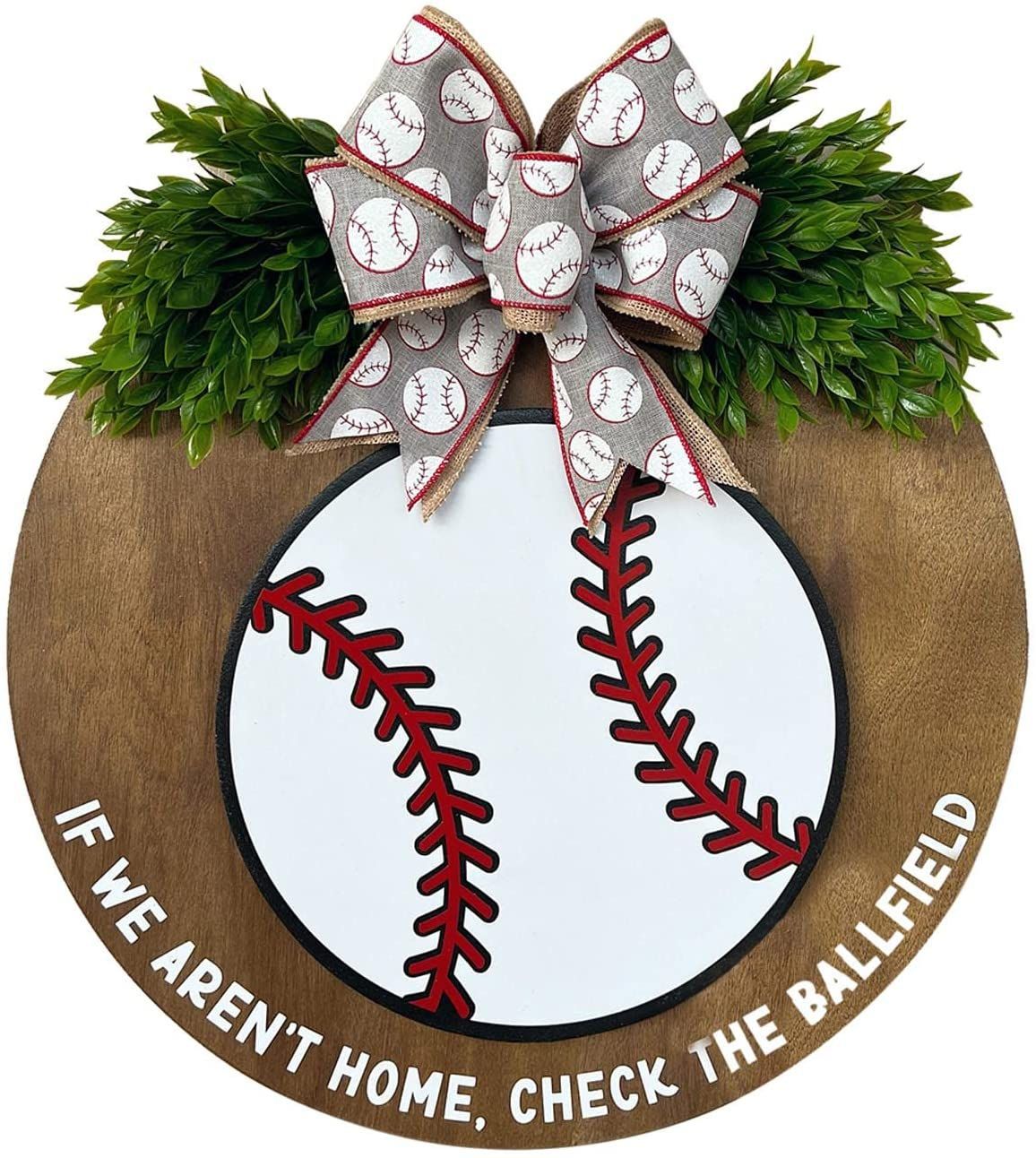 Welcome Baseball Decor Sign 欢迎棒球装饰标志门前门牌装饰品