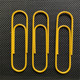 10cm paper clip yellow