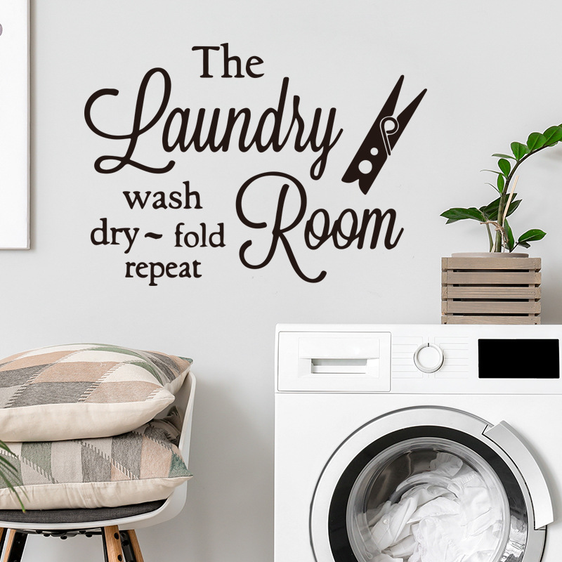 New creative foreign trade English motto The laundry room home decoration wall quote