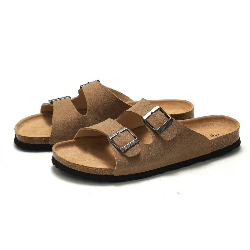 Rui Zhu 2024 New Spring and Summer Men's Soft Cork Slippers Women's Cooling Slippers Student Beach Shoes Trendy Pineapple Shoes