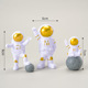 Plastic gesture astronaut golden three-piece set