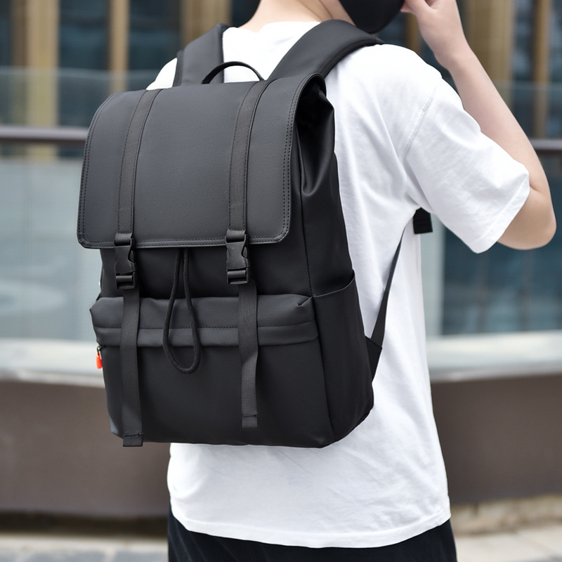 Men's backpack fashion new business travel flip backpack men's casual trendy student bag laptop
