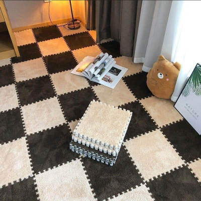 Carpet Foam Stitching Bedroom Room Entire Paving Bedside Blanket Cut-out Washable Mat Floor Mat