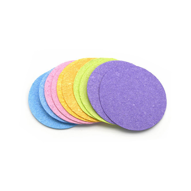 Compressed Round Wood Pulp Sponge Color Cleaning Wood Pulp Sponge Fiber Absorbent Swelling Bath Wood Pulp Facial Flutter