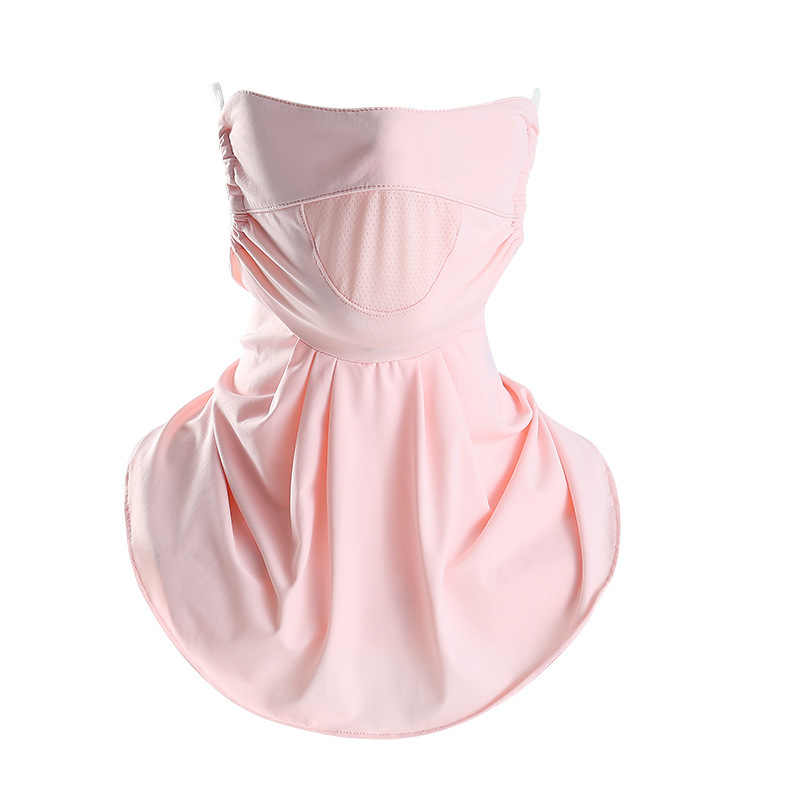 Outdoor sun mask women's nylon ice silk scarf sunshade UV protection UPF50 + riding sun mask