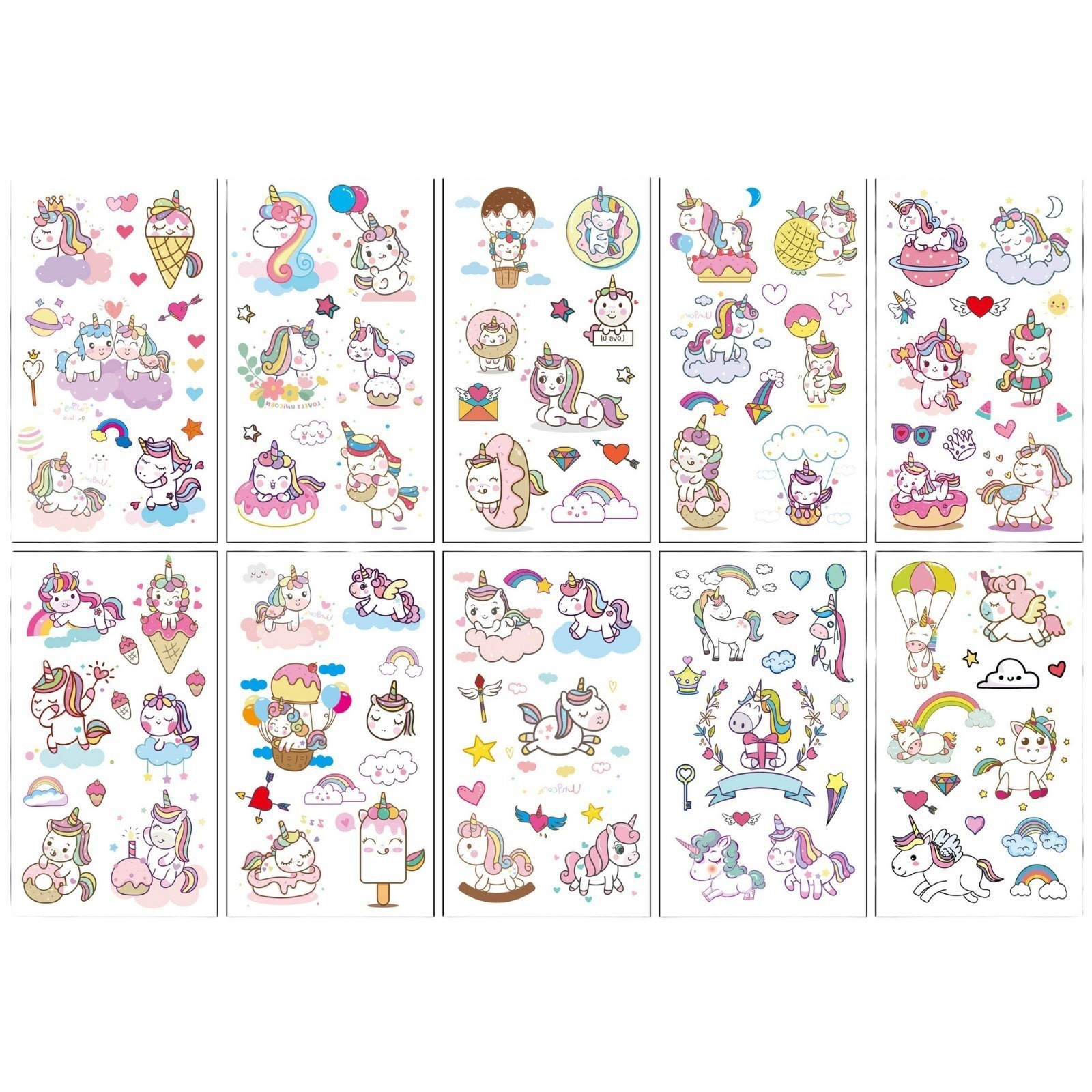 Cartoon Animation New Sanrio Kulomi Tattoo Sticker Cute Girl Student Disposable Hello Kitty Tattoo Sticker