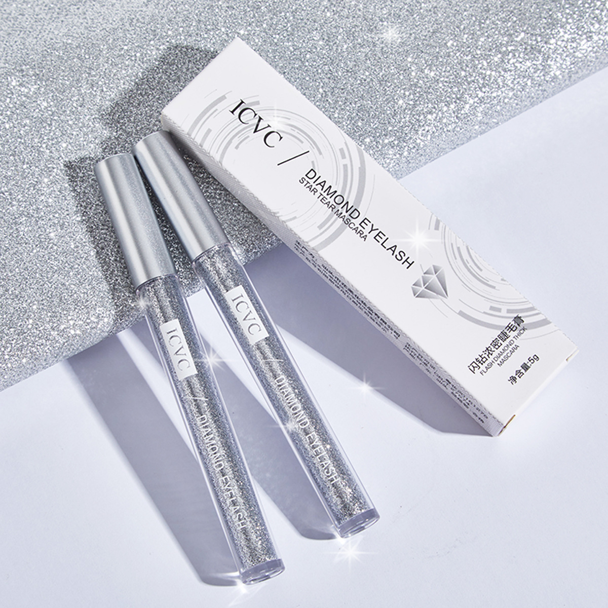 icvc5220 shining diamond mascara sequins sweat-proof shiny fairy tears one-piece delivery