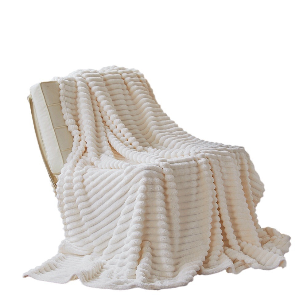 Wide Thickened Cross-border in stock Solid Color Blanket Coral Fleece Blanket Flannel Rabbit Hair Gift Blanket Bed Cover Blanket Foreign Trade