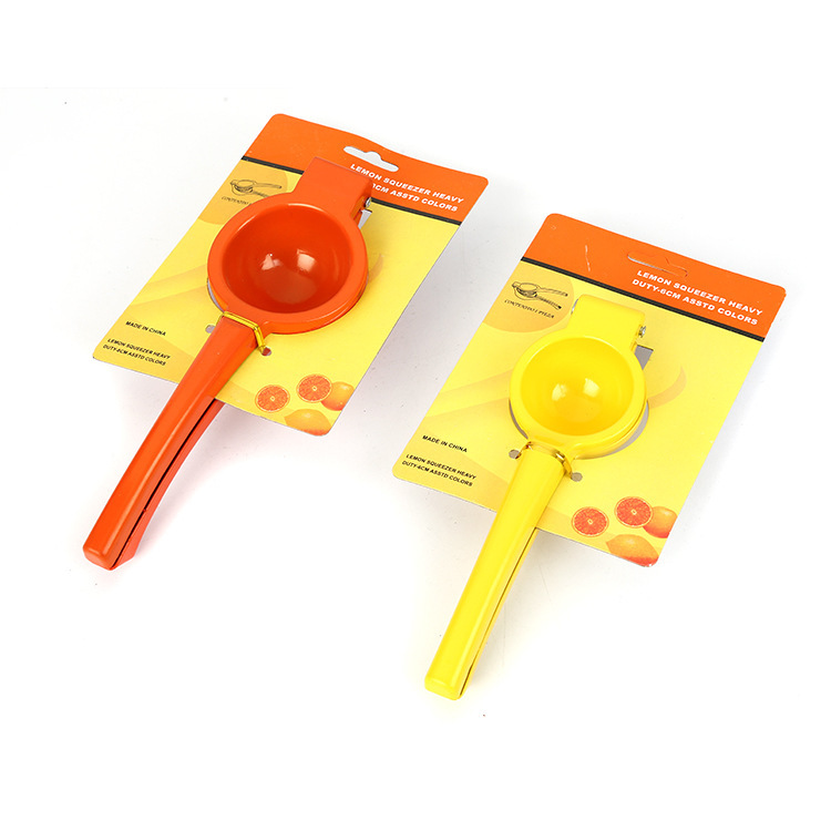 Кухонные гаджеты Amazon Color Handle Ручная лимонная соковыжималка Алюминиевая фруктовая соковыжималка