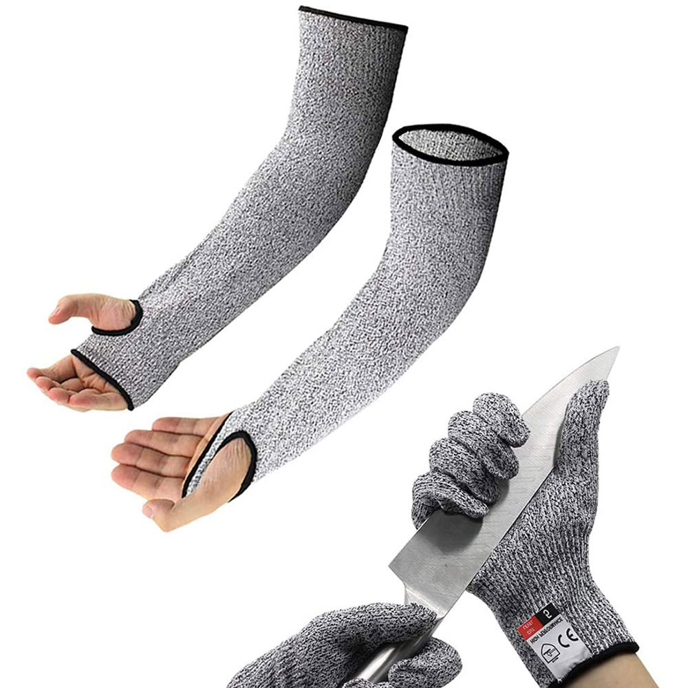 Factory in stock anti-cut 5 grade straight arm guard can open glass factory auto repair factory protective sleeve wear-resistant wrist guard
