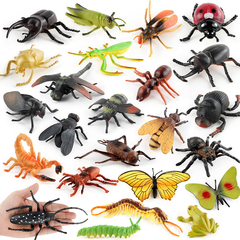 Simulation insect model butterfly Ladybird unicorn fairy bee butterfly grasshopper children's toy cognitive teaching aid