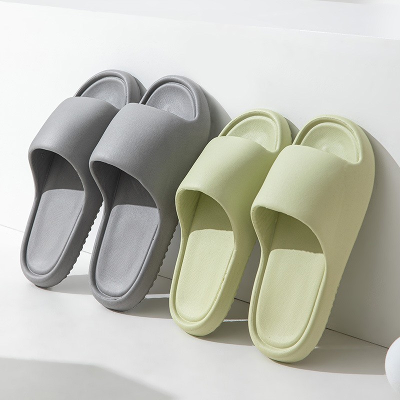 Summer thick-soled slippers women's outdoor wear slip-on sandals soft bottom lightweight couple indoor home bathroom slippers men