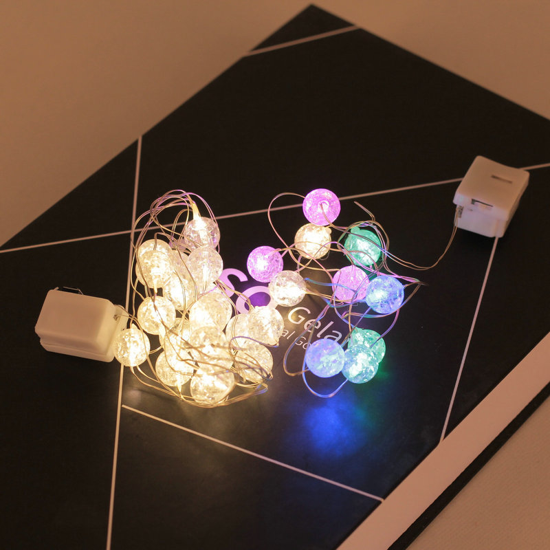 Room curtain Bouquet decoration light string happy birthday cake small colored lights button battery LED copper wire lamp wholesale