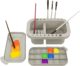 Three-piece multi-use pen washing bucket [gray]