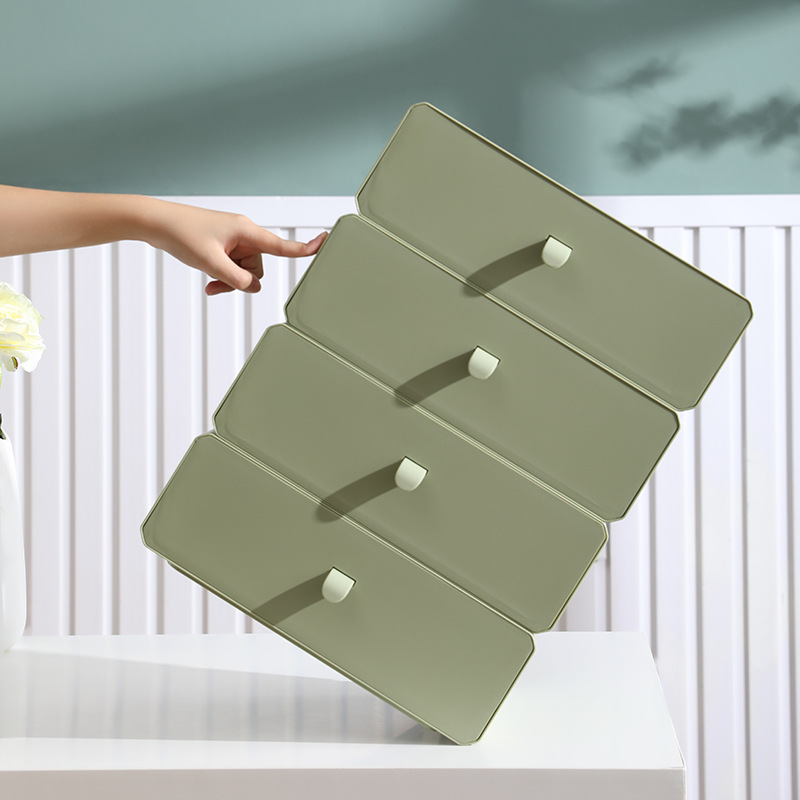 Maibaolong underwear storage box large desktop drawer storage box with compartment plastic underwear socks underwear box