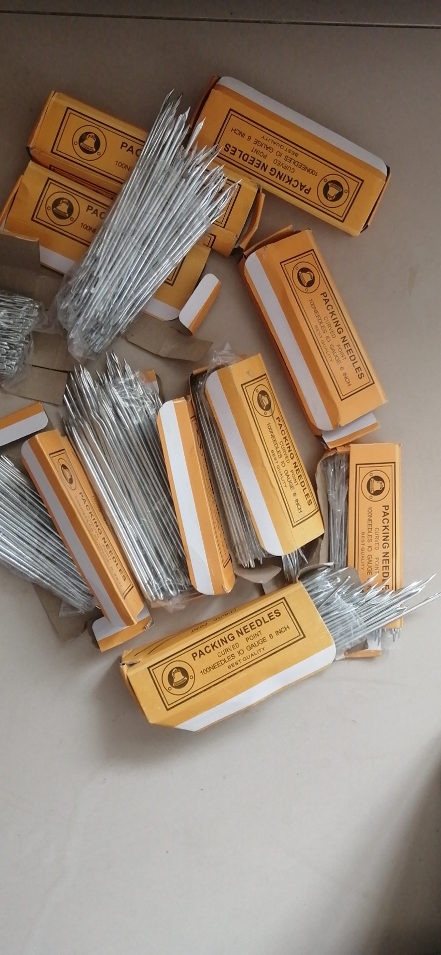Packing needle hemp bag woven bag sewing bag sealing needle zongzi thick steel needle hand sewing mouth hemp rope needle fishing net needle