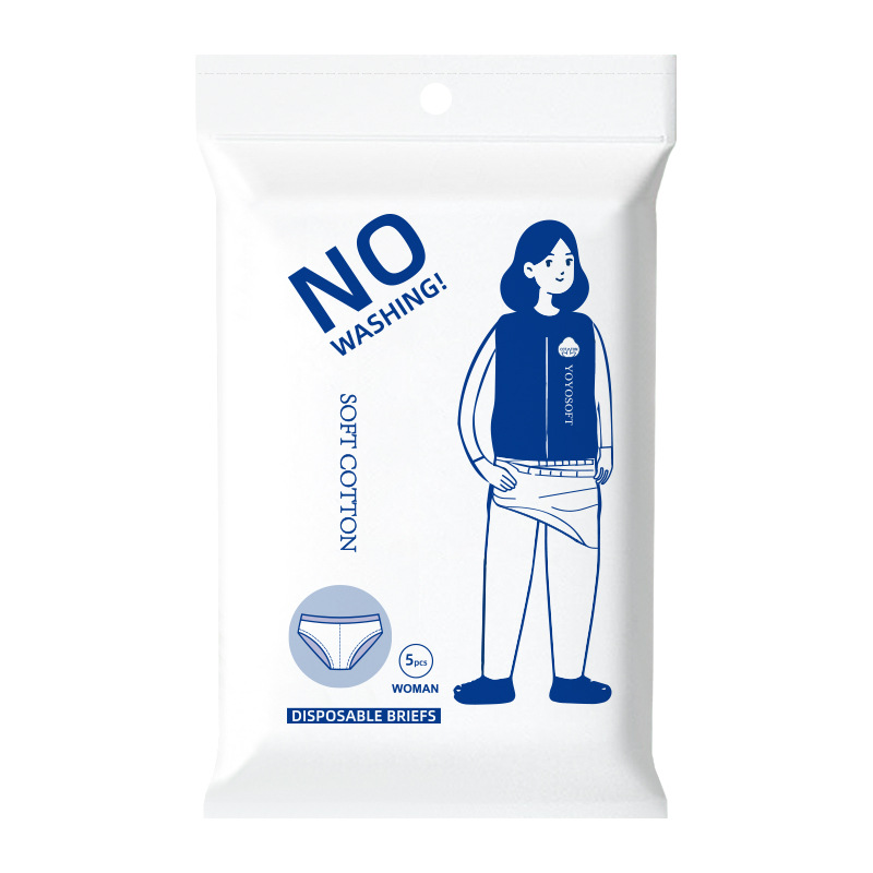 Cross-border Foreign Trade Disposable Underwear Cotton Wholesale Women's Travel Hotel Postpartum Pregnant Women's Daily Wash-free Sterile Underwear