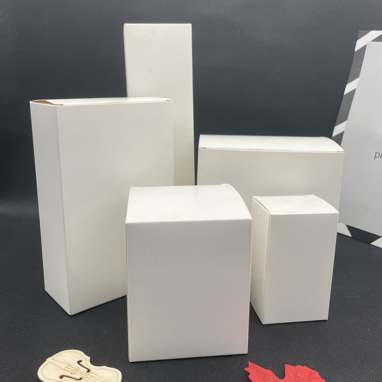 10-11cm spot 350g white box wholesale double socket white packaging box printed LOGO cosmetic box