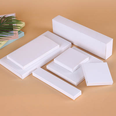 18.2-19.5cm spot white box flat box quick 350g white cardboard box printed LOGO color packaging box