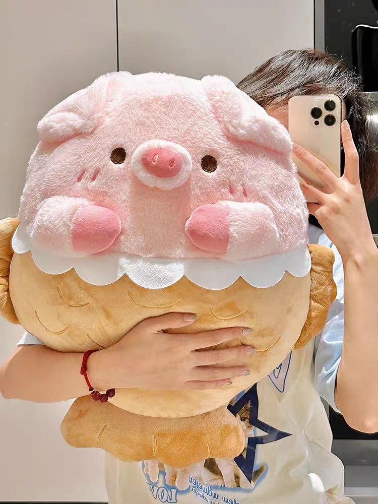 Snapper pig doll sleeping Doll Girl super soft pillow doll sleeping bed plush toy birthday gift