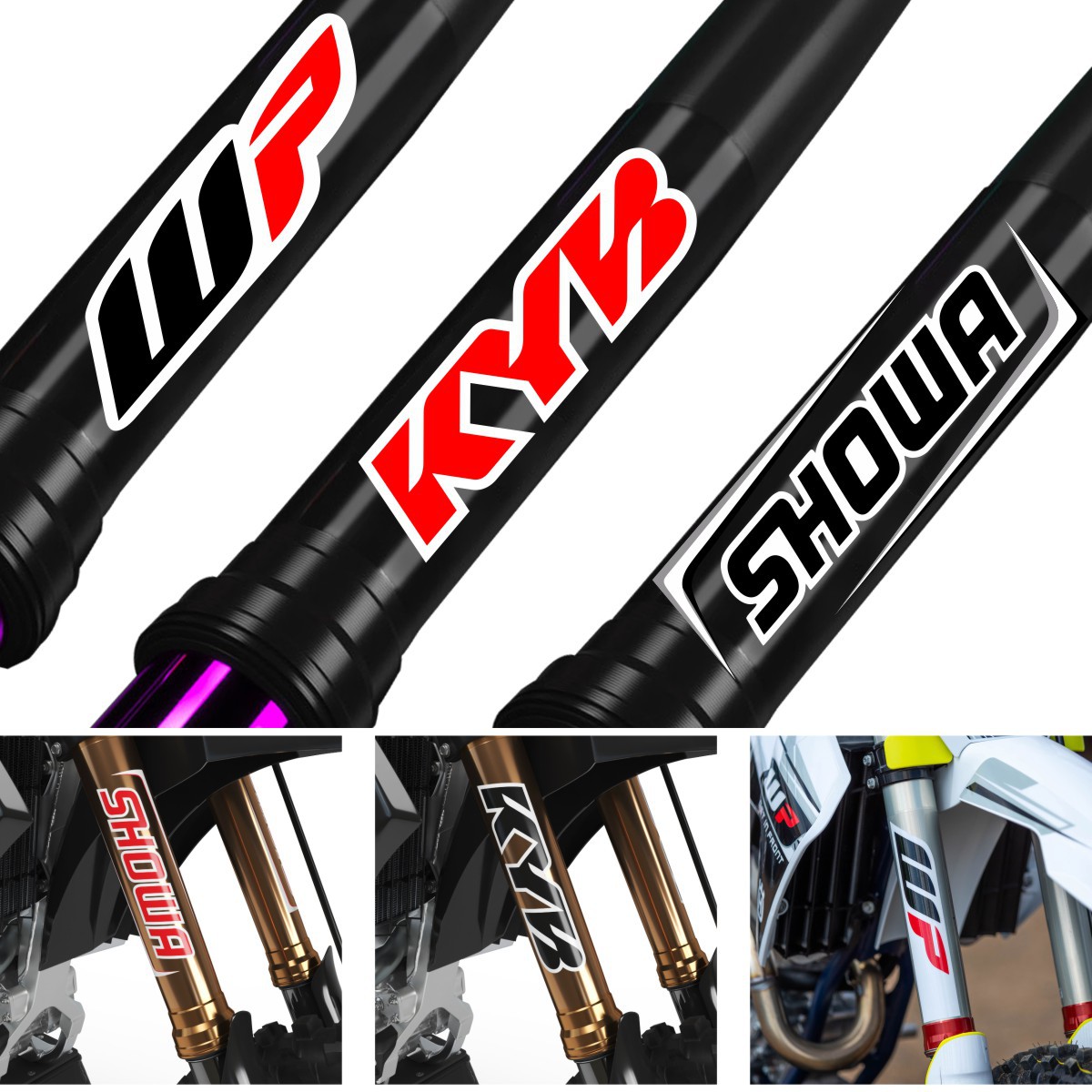 Foreign Trade Explosions Suitable for Motorcycle Locomotive KYB Shock Absorber Creative Decorative Sticker Modified Accessories Sticker Decal