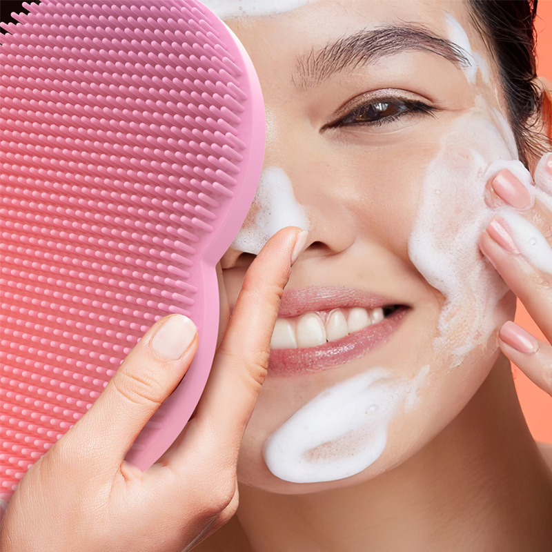 New Silicone face washing brush soft hair manual facial cleansing brush makeup remover blackhead removal face washing artifact pore cleaning brush