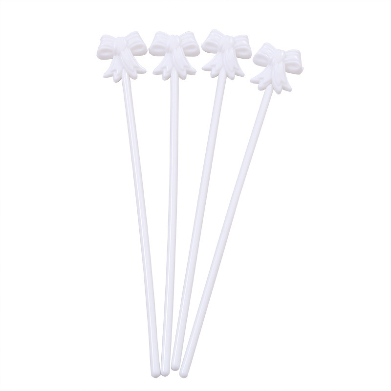 20cm automatic inflatable balloon support Rod White bow support Rod 5-inch self-explosion small balloon clip Rod wholesale