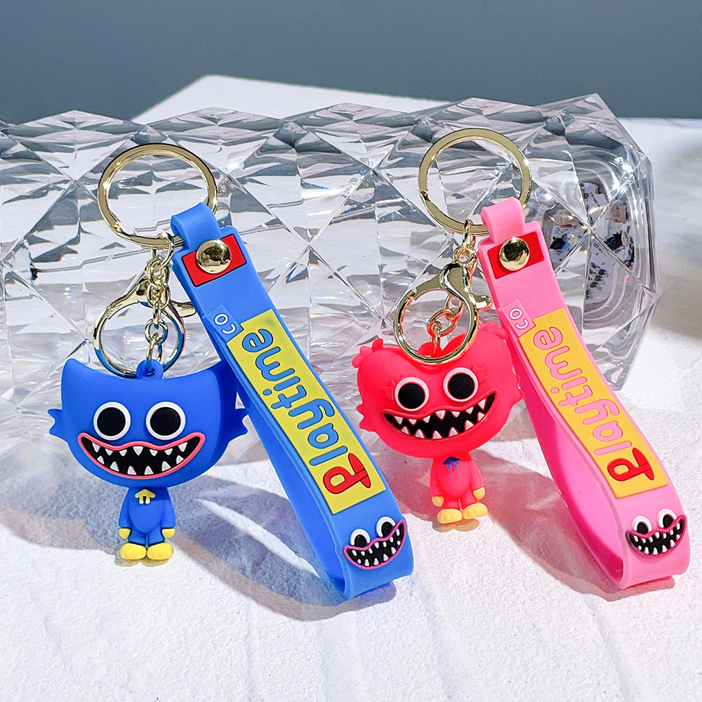 Cross-border sausage strange doll Bobby game time cartoon personality cute couple keychain bag pendant wholesale