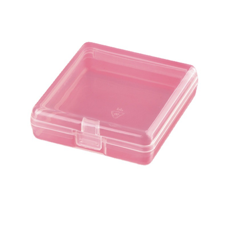 Factory sales with lid transparent packaging PP material plastic box puff packaging box parts jewelry storage box