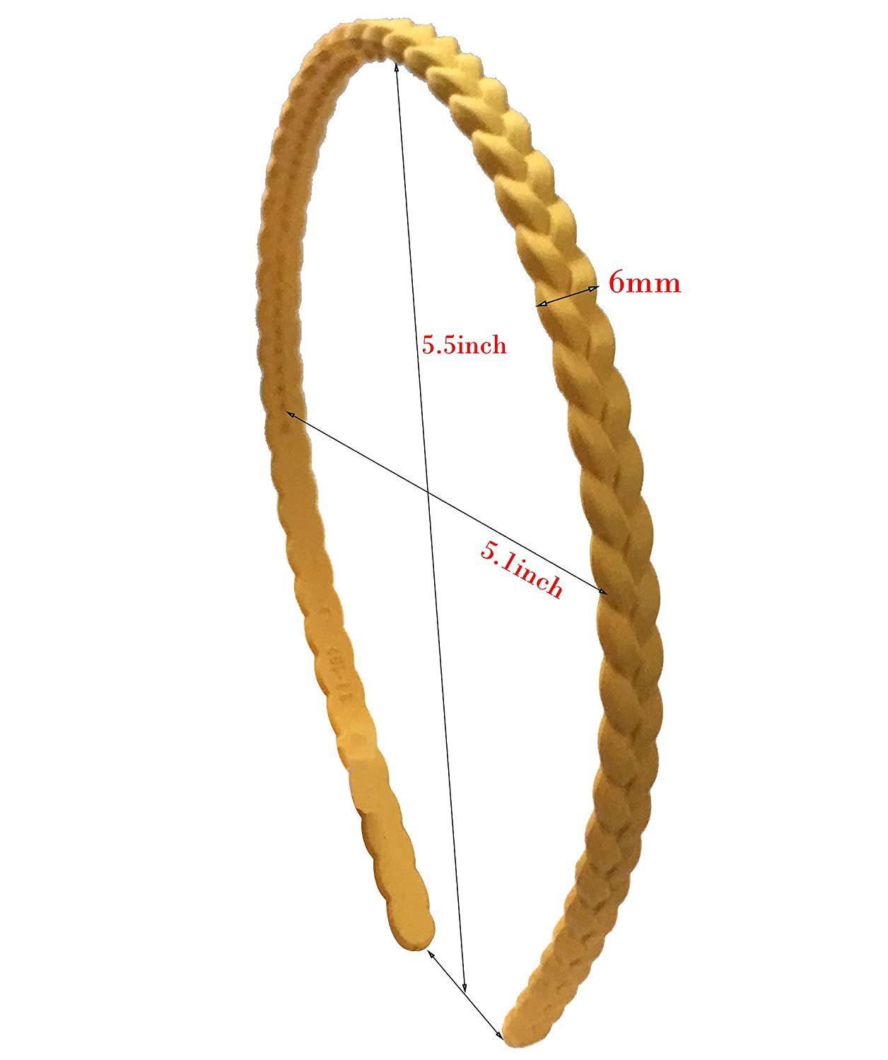 Japanese and Korean Style Frosted Narrow Edge Braid Hairband Simple Elegant Fashionable Women's Hair Band Headwear Hair Accessories