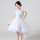 Children's dress new European and American Girl sleeveless fluffy yarn trailing princess dress flower girl catwalk piano performance skirt