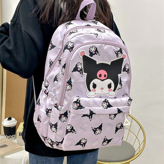 Cartoon schoolbag cartoon printing fashion junior high school students backpack large capacity backpack wholesale